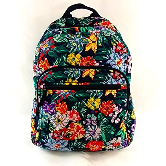 Vera Bradley Handbags - VERA BRADLEY HAPPY BLOOMS FULL SIZE BACKPACK RETIRED PATTERN